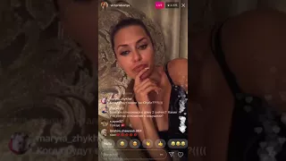 Виктория Боня в прямом эфире Instagram 03-01-2018