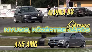 RITKASÁGOK - BMW Alpina B3 vs. Mercedes-Benz AMG A45 (Laptiming Ep. 248.)