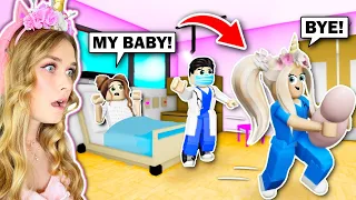 I Helped Her GIVE BIRTH Then I STOLE HER BABY In Brookhaven! (Roblox)