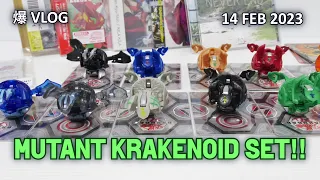 MECHTANIUM SURGE FULL MUTANT KRAKENOID SET!! [14 FEB 2023] | BAKUGAN VLOG #1622