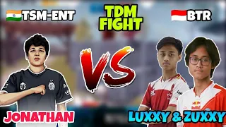 🇮🇳TSM-JONATHAN v/s 🇮🇩BTR-LUXXY & ZUXXY || 1V1 TDM || PUBG MOBILE 2020