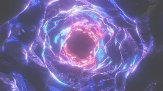 Abstract Sci-Fi Portal, Futuristic Trippy Endless Tunnel Alien Cave 4K Fast TikTok Trend Background