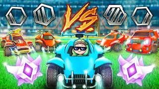 4 SILBER SPIELER vs CHAMPION! 😳 | Rocket League