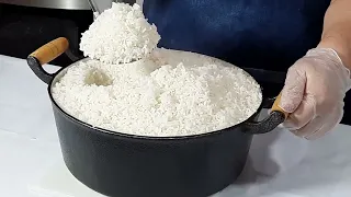 FIZ O ARROZ RENDER 3 VEZES MAIS FICOU BRANQUINHO IGUAL DE RESTAURANTE