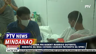 Former President Rodrigo Duterte, nibisita sa mga batang cancer patients sa SPMC