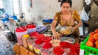 Lahpet Thoke - Eating BURMESE TEA LEAF Salad on the Streets of Yangon, Myanmar!