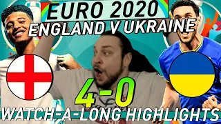 ENGLAND FAN REACTS Ukraine 0-4 England Euro 2020