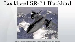 Lockheed SR-71 Blackbird