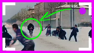 ❄️ Snowball fight France and the SAD STORY of the 🚴 RIDER  [1896] - [remastered] [in color]