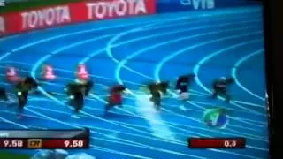 IAAF World Championship Men's 100m Finals. Moscow 2013