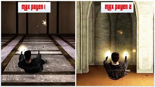 Max Payne Vs  Max Payne 2 Fall of max payne physics details | Comparison