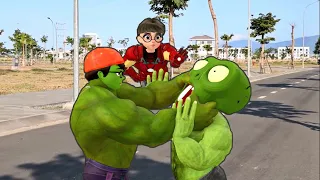 NickHulk VS Giant Zombie | Scary Teacher 3D Superheroes Love Tani Animation