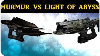 Destiny Murmur vs Light of the Abyss Fusion Rifle Comparison Dark Below Items!