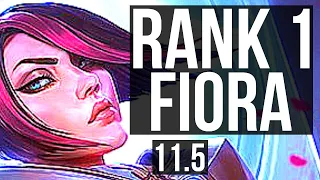 FIORA vs YONE (TOP) | Rank 1 Fiora, 11/0/5, 6 solo kills, Legendary | TR Challenger | v11.5