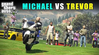 MICHAEL VS TREVOR BIGGEST FIGHT | GTA V GAMEPLAY | TECHNO GAMERZ GTA 5