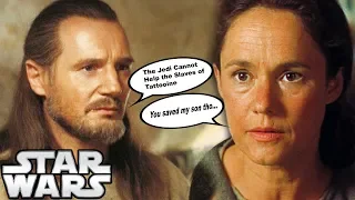 The Reason Qui-Gon DIDN'T Free Anakin's Mother When He Could Have - Star Wars Explained