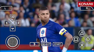 eFootball PES 2023 PPSSPP Camera PS5 Android OFFline 6O0MB Best Graphics New Kits & Latest Transfers