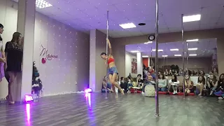 Студия pole dance #МАЛИНА выступает #ГАЛИНА