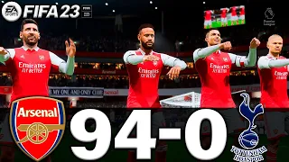 FIFA 23 - MESSI, RONALDO, MBAPPE, NEYMAR, ALL STARS | ARSENAL 94-0 TOTTENHAM | PREMIER LEAGUE