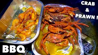 BBQ CRAB & PRAWNS - Coastal Foraging with Subscriber ! Prawns , Lobsters , Crab and SQUID !