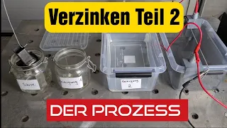 Verzinken Teil 2 Reinigung und Verzinken