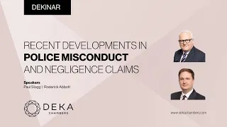 Recent Developments in Police Misconduct and Negligence Claims