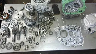 Honda CG 125 2022 Model Engine Cleaning And Assembling Process | Honda CG 125 Engine Assembling