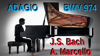 SIMPLY BEAUTIFUL - J.S. Bach, A. Marcello - ADAGIO, BWV 974 - GREAT HIT - Easy Notes PIANO COVER