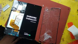 Samsung Galaxy A71 Broken Screen Repair - Glass Replacement | Restoration Destroyed Phone