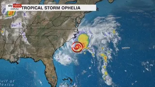 Tropical Storm Ophelia to lash United States East Coast