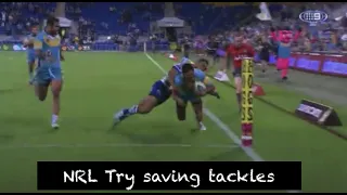 NRL Try saving tackles