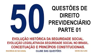 Resolva Questões de Direito Previdenciário PARTE 1