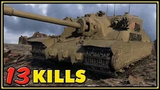 Tortoise - 13 Kills (15 Kills/Platoon) - World of Tanks Gameplay