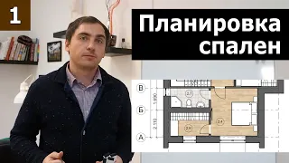 Планировка спален // Часть 1 (теория): пропорции, освещение, зонирование.