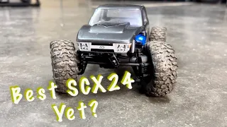 Best SCX24 yet?!! FCX24 portal axle install on Cheat Code chassis! No worm gears = Beast Mode