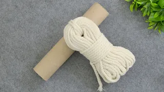 Wonderful Idea with Cardboard Tube and Rope DIY