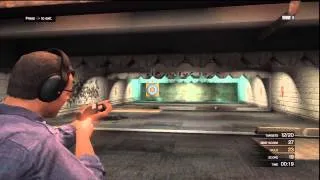 GTA V: Shooting Range - Shotgun Challenge 3 - Score 30 (Gold Medal) PS3