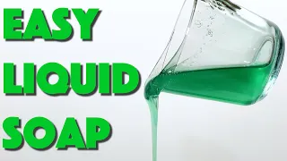 Easy DIY Liquid Soap Recipe. Homemade Hand Soap, Body Wash, Dishwashing.