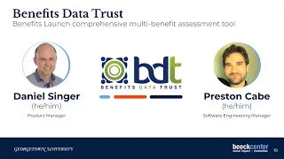 Rules as Code Demo Day | Demo 4: Benefits Data Trust Benefits Launch | Daniel Singer & Preston Cabe