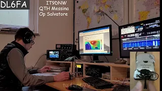 How to do a QRS CW QSO 10 / 12 WPM DL6FA IT9DNW Full QRS QSO Morse basic Telegrafie lernen DOK F38