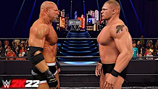 WWE 2K22: GOLDBERG VS. BROCK LESNAR | WRESTLEMANIA 20