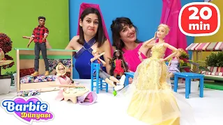 Ayşe ve Ümit ile Barbie oyunları! Barbie ve Ken ile kız videoları derlemesi!