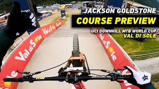 GoPro: Jackson Goldstone's Course Preview in VAL DI SOLE | 2023 UCI Downhill MTB World Cup