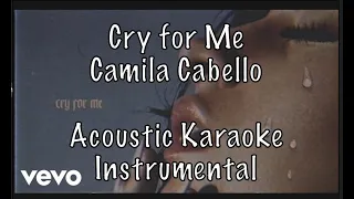 Camila Cabello - Cry for Me Acoustic Karaoke Instrumental