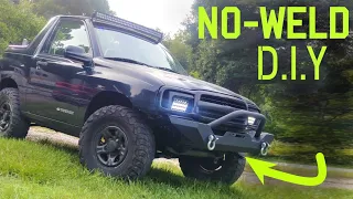 Chevy Tracker with a JEEP BUMPER || $190 for ALL! || No-Weld DIY