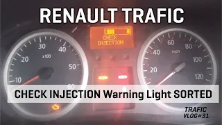 Renault Trafic or Vivaro Injector Warning light and spanner fix