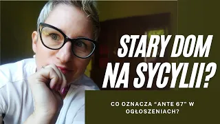 Stare (i tanie?) domy na Sycylii - ante 1967 |Paulina Wojciechowska