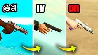 Pistol in GTA Games (Evolution)