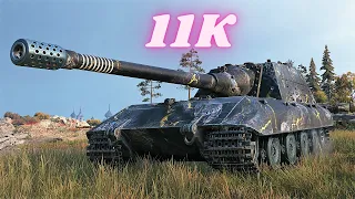 Jagdpanzer E 100 - 11K Damage 5 Kills World of Tanks Replays 4K