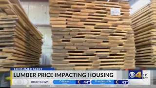 Lumber prices squeezing housing market